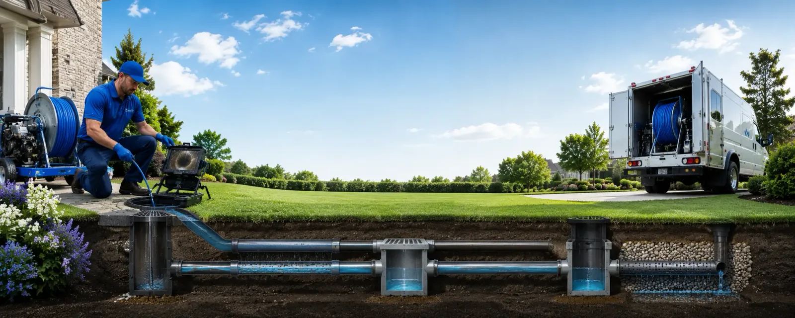 Outdoor drain cleaning information for Von Ormy, TX